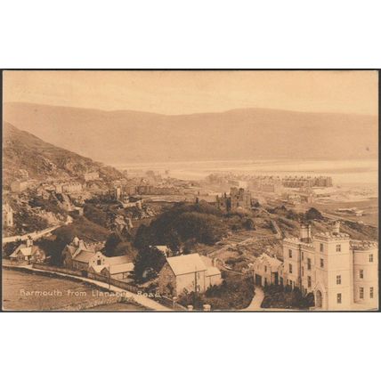 Barmouth from Llanaber Road, Merionethshire, 1911 - Postcard