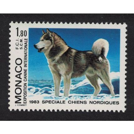 Monaco Alaskan Malamute Dog 1983 MNH SG#1610