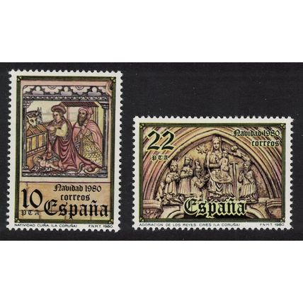 Spain Christmas 2v 1980 MNH SG#2629-2630