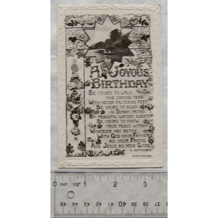 1912 postcard A Joyous Birthday