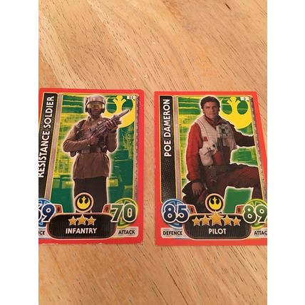 Two Force Attax Trading Cards # 3 & 22