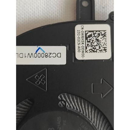Dell XPS 9320 13 Plus 0XTRJG 0WRH5K Left and Right Laptop cooling Fans