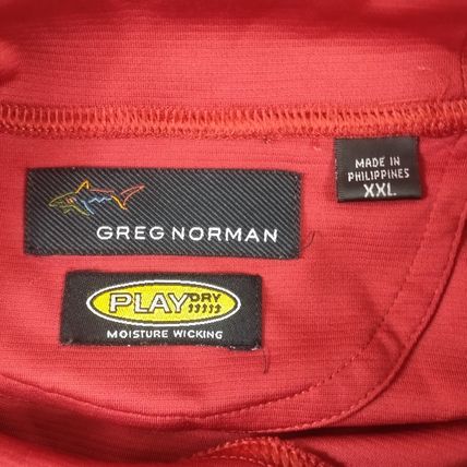 Greg Norman Men's Play Dry Moisture Wicking Golf T-Shirt, Maroon, Size XXL