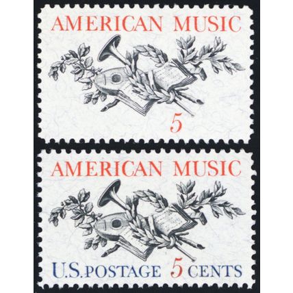 1252a, MNH XF 5¢ - Blue Color Omitted Error With PFC Certifictate Stuart Katz