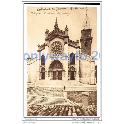DIGNE LES BAINS, LA CATHEDRALE SAINT GEROME, FRANCE, c1920s?, Postcard