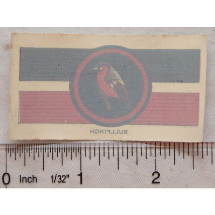 1933 Player's Boy Scout & Girl Guide Patrol Signs Emblems transfer 27 Bullfinch