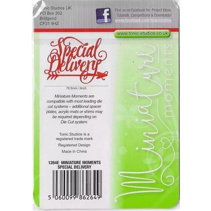 Tonic Studios. Special Delivery Die. Die Cutting Cardmaking Scrapbooking Craft