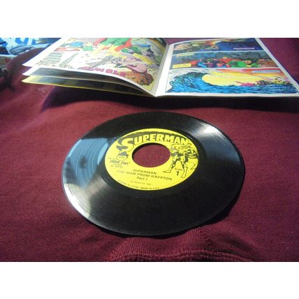SUPERMAN: MAN FROM KRYPTON Book & Record Set! VF/NM-! 1978!! $35.00 Shipped!