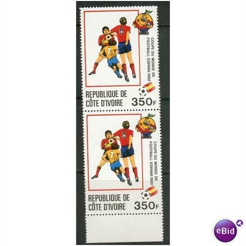 Ivory Coast 1981 - SG 692 - World Cup Spain 350f x2 MNH - 2