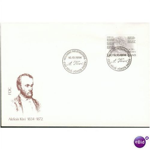 Finland FDC 1984 - SG 1067 - 150th Birth Anniv of Aleksis Kivi 1834-1872