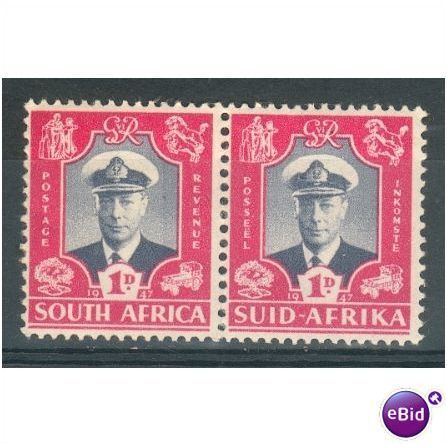 South Africa 1947 - SG 111 - KGV1 1d Bilingual pair MNH 2