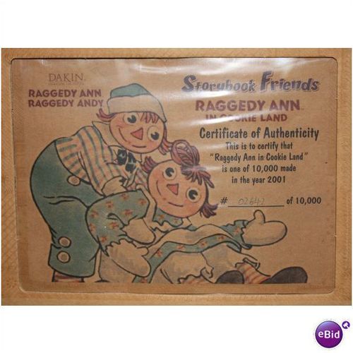 Dakin Storybook Friends Raggedy Ann in Cookie Land MIB