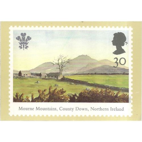 25TH ANNIV of Investiture P. of Wales issued 1994 by Post office postcard stamp=