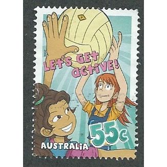 AUS 2009 55c 'LETS GET ACTIVE ' FINE USED (EBID41-200)