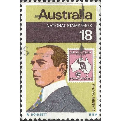 AUSTRALIA, Blamire Young, yellow-green 1976, 18c, #2