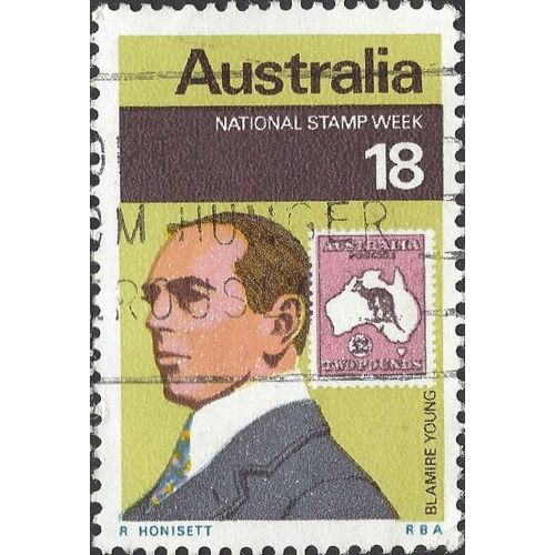AUSTRALIA, Blamire Young, yellow-green 1976, 18c, #3