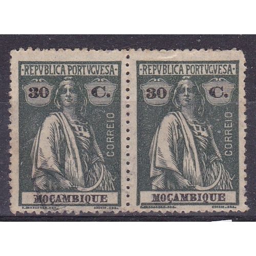 PORTUGAL MOZAMBIQUE 1914 CERES 30c PAIR USED