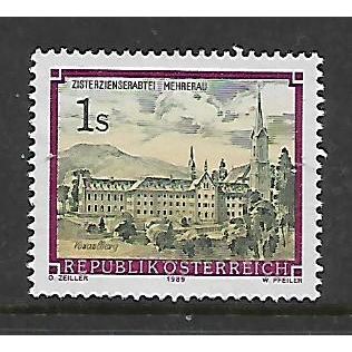 AUSTRIA 1984 MONASTERIES & ABBEYS 1s YELLOW BLACK AND MAUVE SG 1993 FINE USED