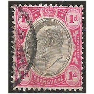 Transvaal 1904 SG261 1d Black & Carmine Fine Used . .. .