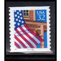 2913v 32c U.S. Flag Over Porch Very Fine MNH LGG CNS 91161 PA0830