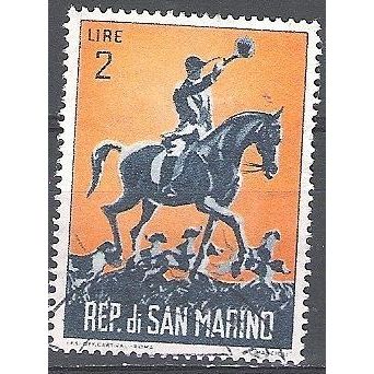 San Marino 1962 Michel 740 O Cote (2006) 0.10 Euro La chasse Cachet rond