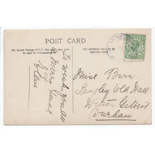 Kidlandlee Shooting Lodge Kidland Postcard RP Northumberland