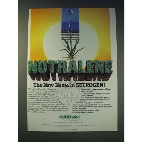 1989 Nor-Am Nutralene nitrogen Ad - Nutralene the new name in Nitrogen