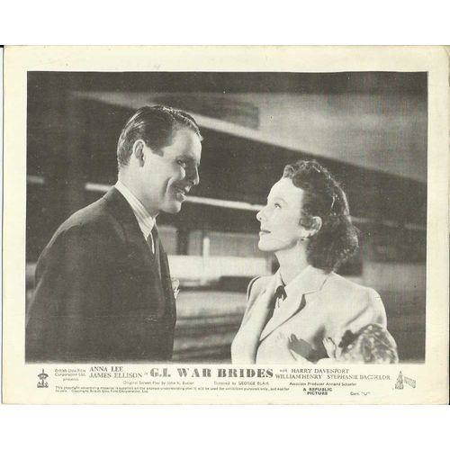 G.I. WAR BRIDES Anna Lee, James Ellison F-O-H Stills (4)