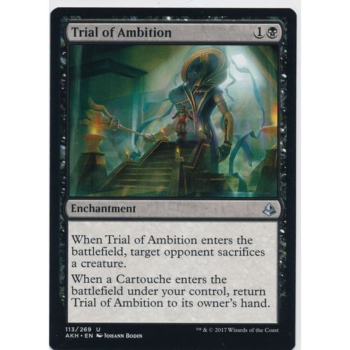 Magic the Gathering MTG Amonkhet 113/264 Trial of Ambition