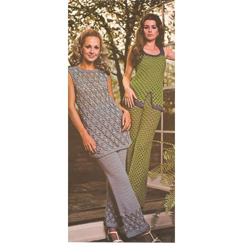 Crochet Pant Suit Pattern Patterned Tunic Set
