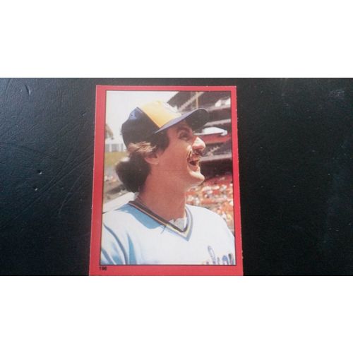 1982 Topps Stickers Card # 198 Rollie Fingers Excellent (5) Milwaukee Brewers