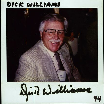 DICK WILLIAMS POLAROID PHOTO SIGNED VERY RARE