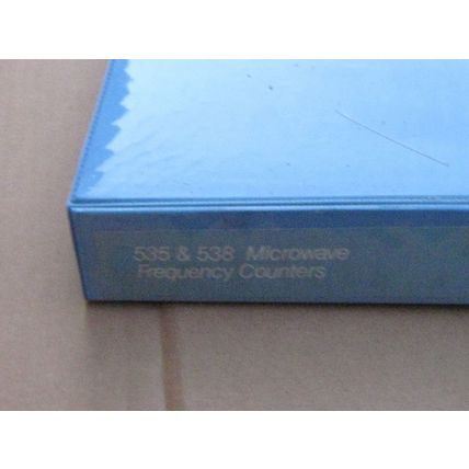 EIP Microwave Microwave Inc Freq Counters 535 & 538 Change Information Manual