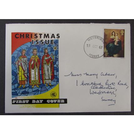 WESSEX - CHRISTMAS 1967 4d FIRST DAY COVER