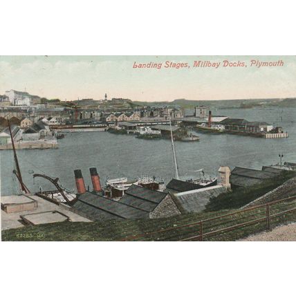 Landing Stages, Millbay Docks, Plymouth Devon Postcard (DEV79172)