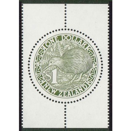 New Zealand 1988 $1 Green Round Kiwi [SG1490] - VFMNH