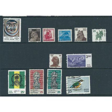 india stamps used sg660 sg 660 range 1970s