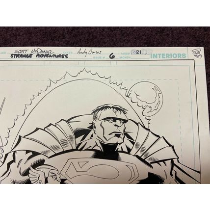 Strange Adventures #6 p21 (2009) McDaniel / Owens (Superman) Bizarro Splash