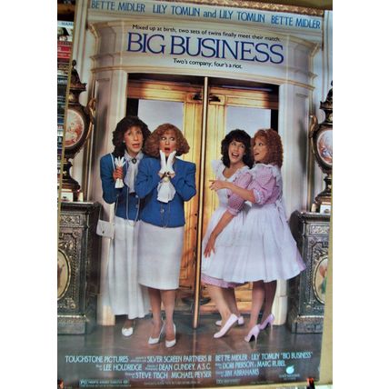 Cinema BIG BUSINESS Bette Midler, Lily Tomlin 1-Sheet Rolled Poster