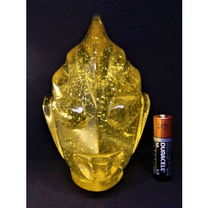Ultraman Tiga Head Bust Clear Acrylic Gold Glitter - Magic Q Limited Edition NFS