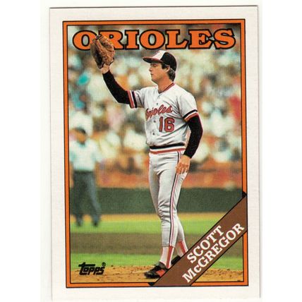 1988 Topps baseball card 419 Scott McGregor