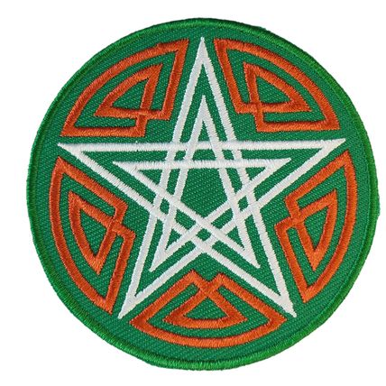 Pentagram Iron on Embroidered Sew Badge Badges Patch Badge Patches 7cm P306