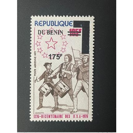 Benin 2007 - 2008 Mi. 1432 Surchargé 1776 1976 Bicentenaire des Etats-Unis