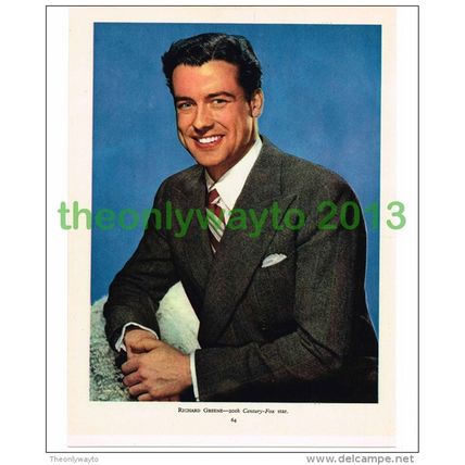 RICHARD GREEN (1950s TV ROBIN HOOD), 20TH CENTURY FOX STAR, PRINTED PHOTO FROM F