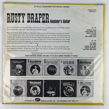 Rusty Draper – Gambler's Guitar Vinyl LP Record Album BRM-8004