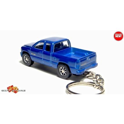 RARE KEYCHAIN BLUE CHEVY SILVERADO 1500 TRUCK CUSTOM Ltd. Ed. GREAT GIFT