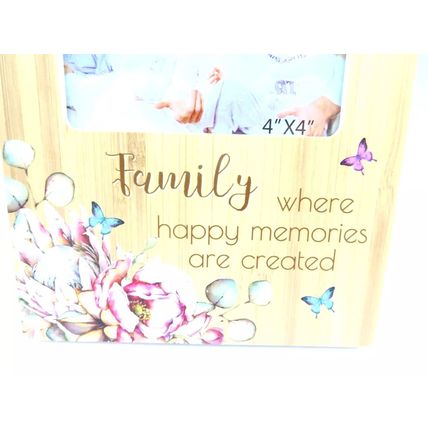Family Photo Frame Where Happy Memories are Created 18.5 CM Gift Home Decor