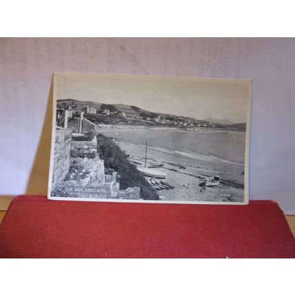 THE BAY, CRICCIETH, WALES used postcard by Valentine 1955 pm =