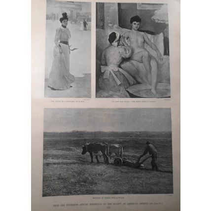 Harper's Weekly April 22, 1893 - Naval maneuvers; Circus; French cavalry;Artists