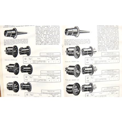 Bulgin Catalogue 1954 to 1955 See What Your Vintage Valve Hi-Fi is Made From